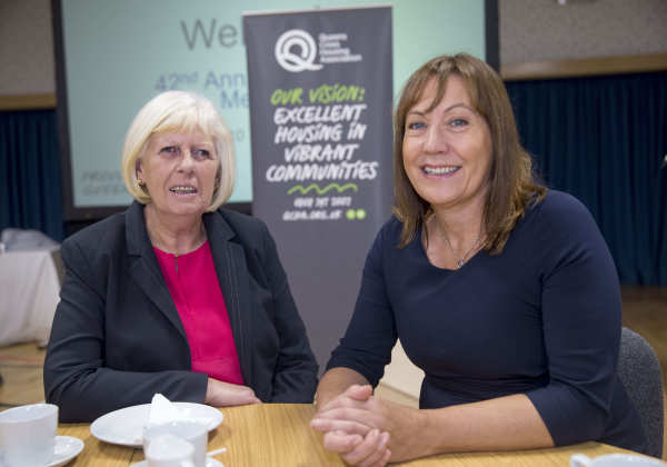 Board Chair, Marilyn Clewes (left), with Chief Executive, Shona Stephen