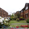 Firhill Street, next to Mackintosh Church and Partick Thistle FC