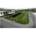 Aerial View of the Link Space from Bonhill Street Looking West by LUC