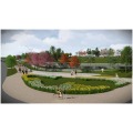 View of the Community Park Proposals from Stonyhurst Street and Hobart Street Corner by LUC 