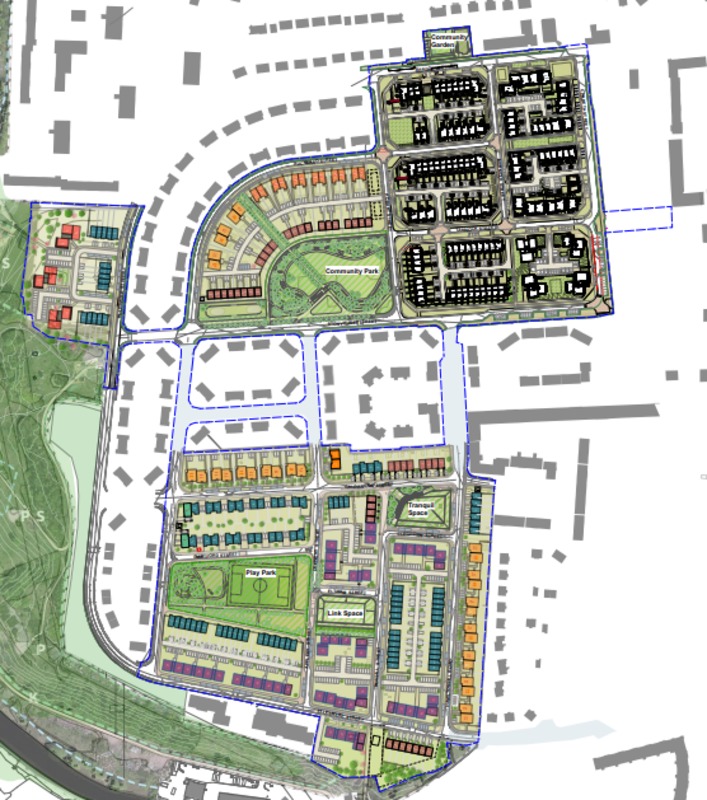 Image from Hamiltonhill Full Masterplan Drawing