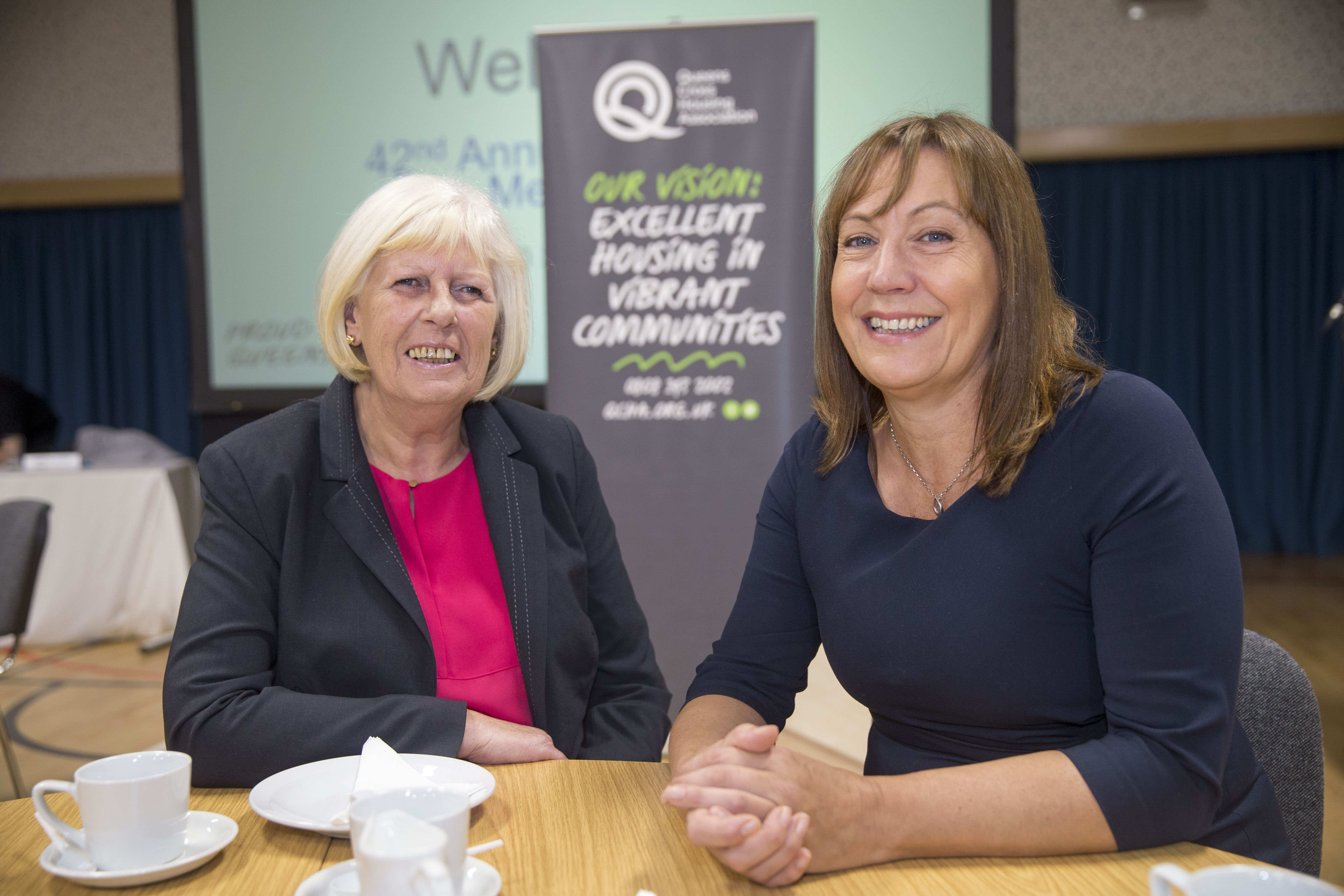 Queens Cross Chair Marilyn Clewes, left, with the Association's Chief Executive Shona Stephen.