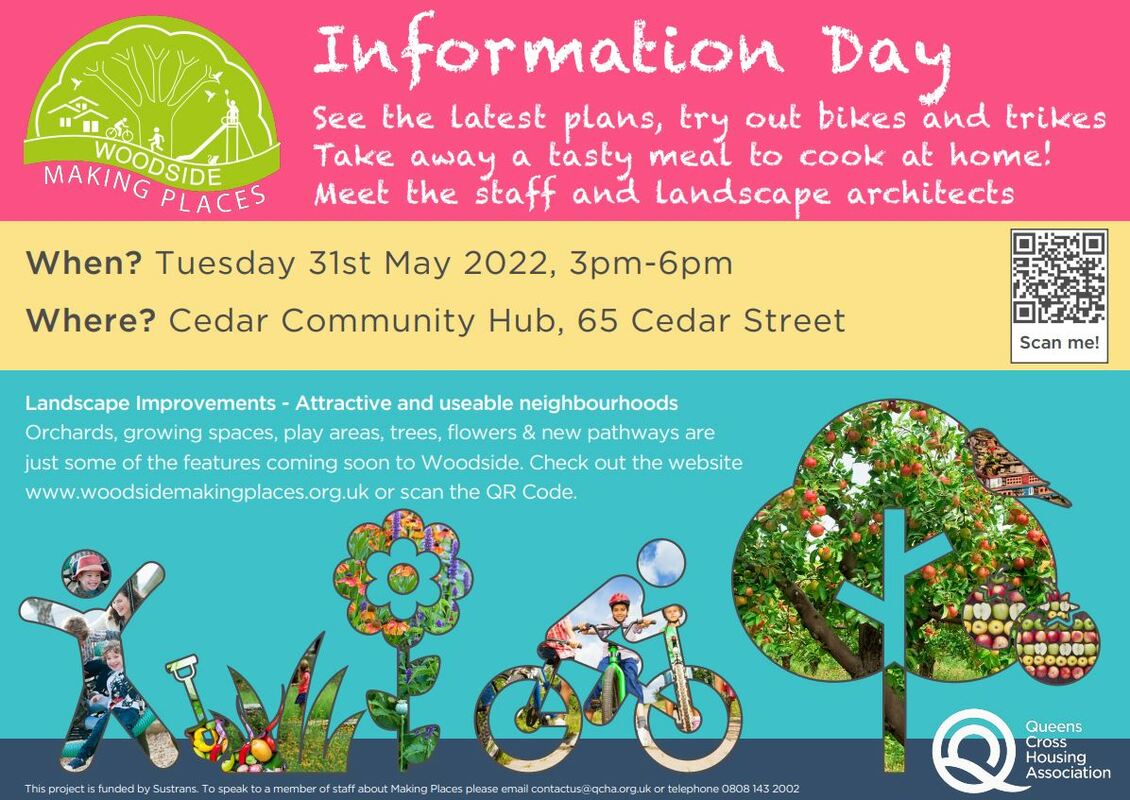 A photo of our flyer for this making places information event.