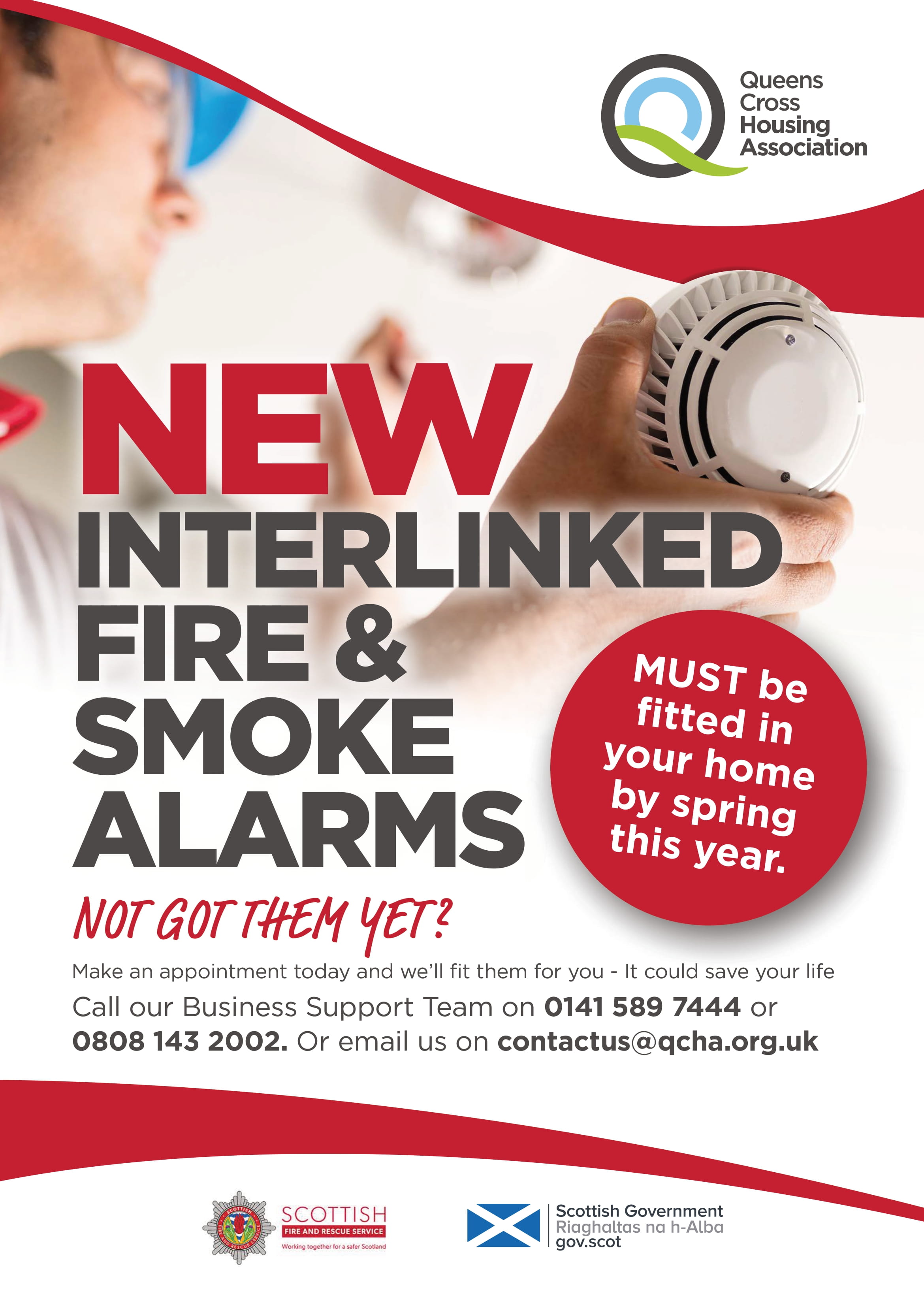 Contact us today if you need the new alarms fitted in your home.